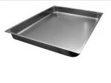 Stainless steel Gastronorm pans GN 2/1 (646x530 mm)