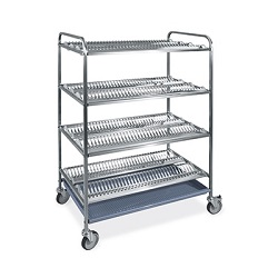 Dishware and glasses trolleys