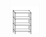 Stainless steel shelves 180 cm