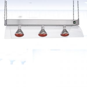 9568S Suspension structure inox avec lampes infrarouges, GN 3/1