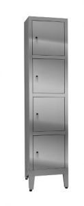 IN-695.04 Multi-compartment filing cabinet in Aisi 304 stainless steel - 4 places