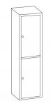 IN-Z.694.08 Dressing cabinet 2 Doors Overlapped galvanized plastic - Dim. 45x40x180 H - 