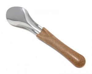 P83- Spatule pour crème glacée avec manche en bois effet long de 26 cm