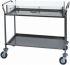 CA 1162 Stainless steel trolley for cakes cheese Plexiglass cover 2 shelves
