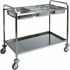 CA 1386 Stainless steel trolley for gastronorm bacs 77x62x97h