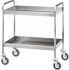 CA 1396 Stainless steel clearing trolley Two basins h65