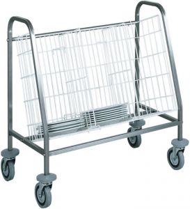 CA656 Dishes stacking and distribution trolley 1 basket capacity 100 dish