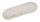 00000132 Frange moyenne en coton - Blanc - 60 x 13 cm