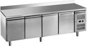 G-GN4200TN-FC 4 doors ventilated refrigerated table, stainless steel aisi201, -2 / + 8 ° C 