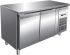 G-GN2100BT- Table réfrigérée réfrigérée GN1 / 1 structure en acier inoxydable banc deux portes 