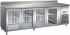 G-GN4200TNG - Table réfrigérée ventilée en acier inoxydable 4 portes Temp. + 2 / + 8 ° C 