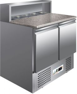 G-PS900 Ensalada de refrigeración estática, encimera de granito 