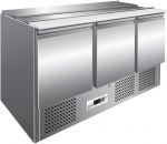 G-S903 Static refrigerated salad bench, AISI304 stainless steel frame,  digital thermostat