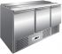 G-S903 Comptoir réfrigéré pour saladettes statiques, structure en acier inoxydable AISI304