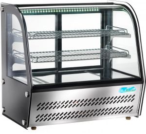 G-VPR100 Vitrine de comptoir réfrigérée en verre - 100 litres puissance 160 W