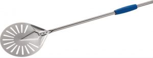 I26F-200 Stainless steel pizza peel ø 26 cm perforated handle 200 cm