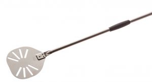 IR-20F-180 Stainless steel pizza peel ø 20 cm reinforced with perforated handle 180 cm