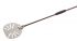 IR-23F Stainless steel pizza peel ø 23 cm reinforced with perforated handle 150 cm
