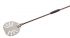 IR-23F-120 Stainless steel pizza peel ø 23 cm reinforced with perforated handle 120 cm