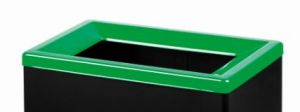 T790438 Green metal profile for waste paper bin T790402