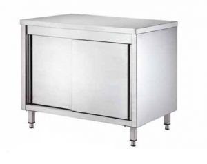 GDASR157 Table armoire avec portes coulissantes 1500x700x850