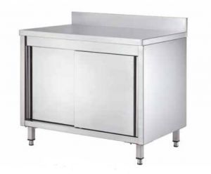GDASR207A Table armoire avec portes coulissantes et dosseret 2000x700x950