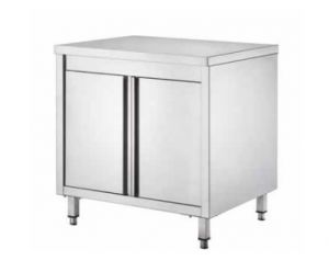 GDASR87 Cabinet table with swing doors 800x700x850