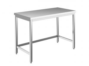 EUG2208-17 tavolo su gambe ECO cm 170x80x85h-piano liscio - telaio inferiore su 3 lati