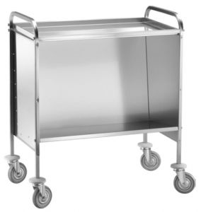 CP1441C  Dish trolley Capacity 200 stacked plates Upper shelf