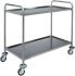 CA 1412 Stainless steel service trolley 2 shelves load 100 kg 100x70x94h
