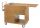CF1202 Flambé wood trolley 2 plates with 1 separate fire