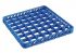 RIA49 Elévation 49 compartiments pour panier lave-vaisselle 50x50 h4,5 bleue